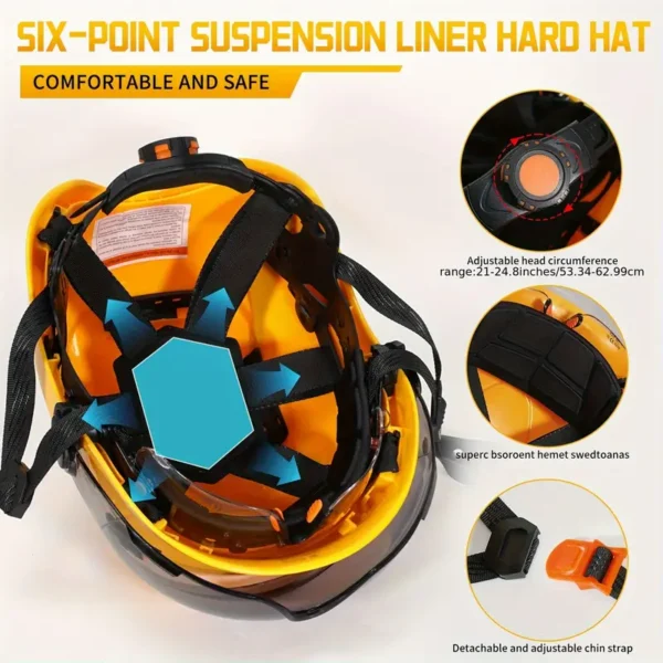 LOEBUCK Safety Helmet with Visor Equipped