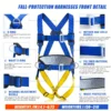 Heavy-Duty Full Body Safety Harness